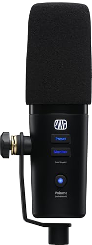 PreSonus Revelator Dynamic USB Microphone for recording, podcasts, and streaming with onboard effects and easy-to-use presets plus a built-in mixer and Studio One DAW Recording Software - style: Revelator USB-C Dynamic Mic