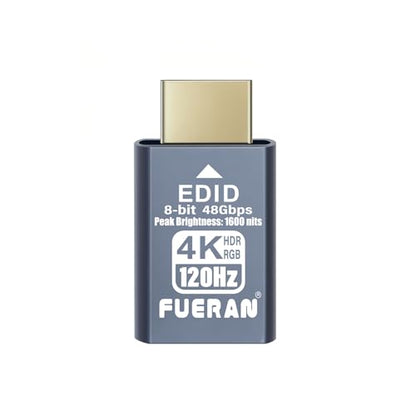 4K 120Hz HDMI 2.1 Dummy Plug – High-Resolution Virtual Display Emulator for PC, VR Headsets & Cryptocurrency Mining EDID Headless Ghost Display Adapter