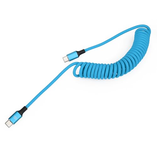 100W USB C to USB C Fast Charge Cable, 10Gbps Data Transfer, for Fujifilm GFX100 II, Sony A1, Feelworld LUT6, DJI Ronin - color: Blue Braided, style: 100W