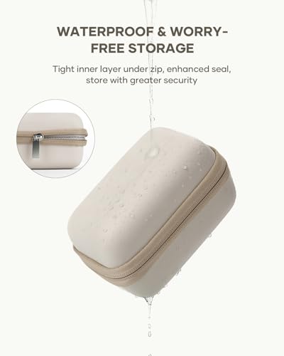 KODAK PIXPRO FZ45 Case Kit – Shockproof Hard Travel Case + Soft Silicone Cover, Organized Accessory Storage, Anti-Scratch Slim Fit, Lightweight Durable, Beige - color: Beige