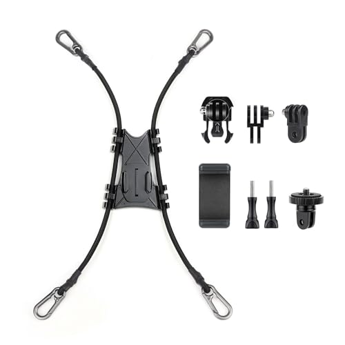 SOONSUN Camera Fence Mount for GoPro, iPhone, Cell Phones, Mevo Start, AKASO, SJCAM, Osmo Action - Ideal Backstop Chain Link Fence Mount for Baseball, Softball, Football, Tennis Games Recording