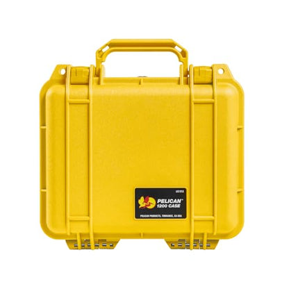 Pelican 1200 Case with Foam (Yellow) - color: Yellow