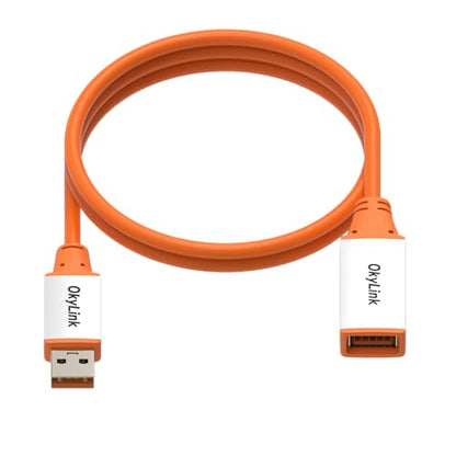 OkyLink Active USB 3.2 Gen 2 Extension Cable 10Gbps 10Gbps, 3ft | 1m, Male to Female, Built-in Signal Repeater, Aluminum Housing, for External SSD, HD Webcam & Fast Peripherals - color: USB3.2(10Gbps), size: 3ft (1m)