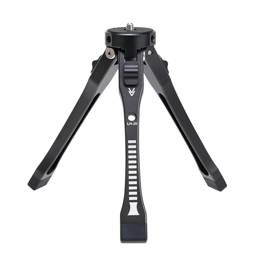 FocusFoto Aluminum Mini Desktop Tripod with 360° Ball Head & Universal Phone Adapter KIT for Mirrorless Camera - for Vlogging, Product Photography, and Live Streaming - style: Tripod + 360° Ballhead + Phone Adapter