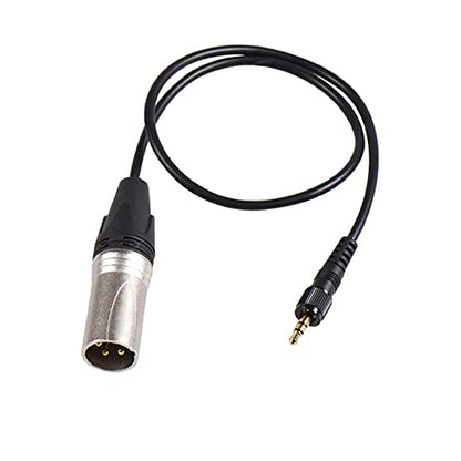 Locking 3.5mm Universal XLR Microphone Cable, Compatible With Sennheiser Saramonic BOYA Comica, Gold-Plated 1/8 Inch Connectors, 3-Pin Male, TRS to XLR Male Balanced Cable Adapter, 1.97 FT - size: XLR Cable Compatible with Saramonic BOYA Comica