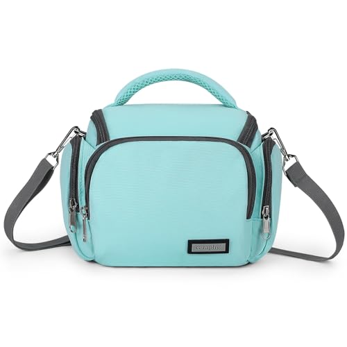 G-raphy Camera Bag Case Compact Lightweight Shoulder Crossbody Sling Photography Bags for Nikon Canon Sony DSLR SLR Mirrorless with Removal Straps Mint - color: Mint