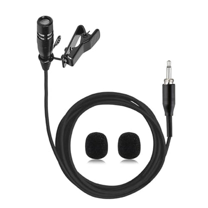 Lavalier Lapel Microphone Unidirectional Condenser Super Cardioid Mic Compatible with Wireless Bodypack Transmitter System with 3.5mm Thread Screw Plug - style: 3.5mm Thread screw Plug