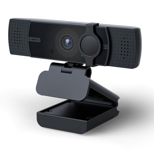 4K Webcam for PC & Laptop - Ultral HD 4K, AI Autofocus, Support DZoom and ePTZ, Built-in Noise-Canceling Mics and Slidable Privacy Cover for Business Meetings, Conferencing & Video Calls
