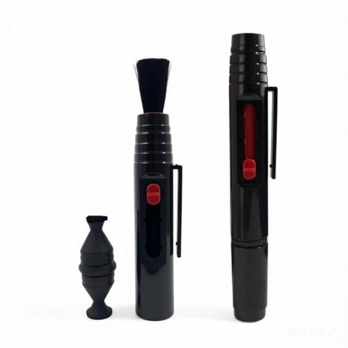 2pcs Lens Cleaning Pen with Carbon Cleaning Head and Brush for DSLR Digital Camera and Drone, Telescope, Magnifying Glass, Mobile Phone Screen, etc.
