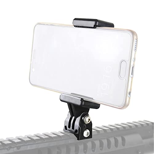 Smartphone 20mm Picatinny Rail Mount Adapter Holder for Rifle Shotgun Hunting Shooting Sports Video Recording