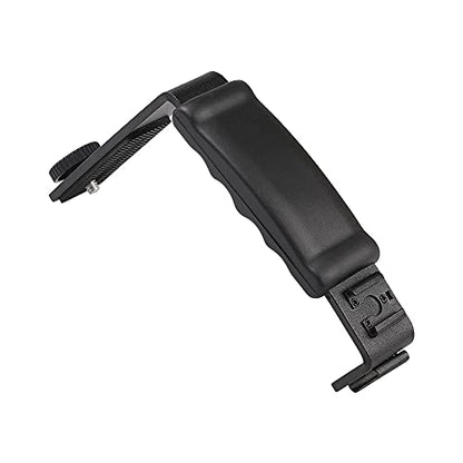 L-Shape Flash Bracket with Dual Flash Cold Shoe Mount Tripod Screw Versatile for Camcorder Microphone DSLR Canon/Nikon/Sony/Yongnuo/Flash Stand