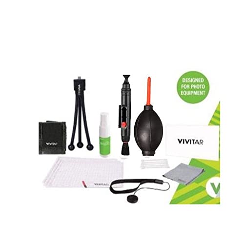 120 Led Video Conference Lighting Kit Suction Cup Mount + Pistol Grip Tabletop Tripod + Cleaning Accessory Kit