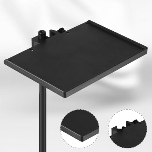 Ciieeo 2pcs Microphone Stand Tray Portable Sound Card Holder Clamp for Home Studio Stage and Streaming Use