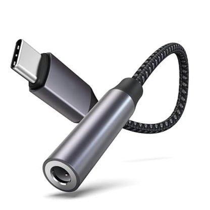 3.5mm 1/8 Inch Aux to USB C Audio Headphone Jack Adapter - Type C/USBC to Aux Converter Dongle Cable for iPhone 15/16, iPad, MacBook, Samsung Galaxy, Google Pixel, Moto, LG, PC, Laptop