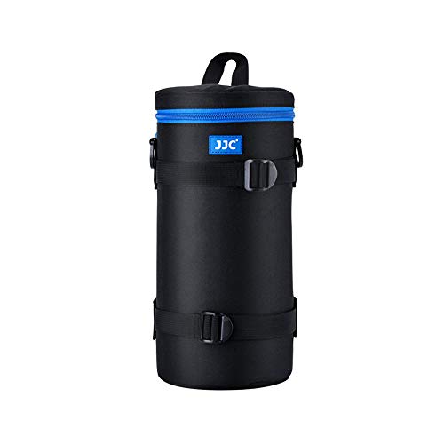JJC Deluxe Lens Case Pouch Bag for Sigma 150-500mm f/5-6.3 DG OS HSM, Canon RF 800mm f/11 IS STM, Nikon AF-S NIKKOR 200-500mm f/5.6E ED VR & More Lenses Below 4.9'' x 11.4''(D x L) - size: XXXXL Size