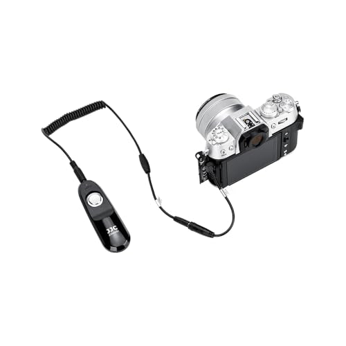 JJC 3.5mm TRS Male to 2.5mm Female Shutter Remote Adapter Converter for Fuji Fujifilm X-E5 XE5 X-M5 XM5 X-T50 XT50 GFX100RF GFX 100S II GFX100 II GFX100II Cameras, Allows to Connect Fuji RR-100 Remote - size: 3.5mm Male to 2.5mm Female