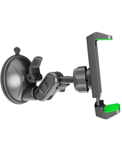 Universal Mirror Shower Phone Holder, Multi-Directional Dual 360 Degree Rotating Suction Cup Phone Wall Mount stand, Tiktok Youtube Vlog Video Recording Kit, airplane travel essentials accessories - color: Green