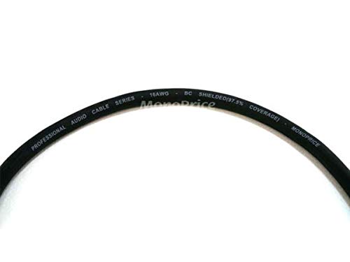 Monoprice XLR Male to 1/4in TRS Male Cable - 50 Feet | 16AWG, Gold Plated - Premier Series - size: 50Ft