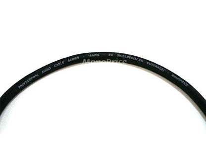 Monoprice XLR Male to 1/4in TRS Male Cable - 50 Feet | 16AWG, Gold Plated - Premier Series - size: 50Ft