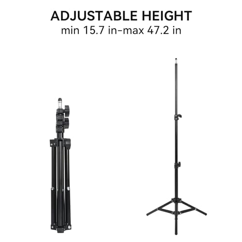 UTEBIT 43"/110cm Photography Reflector with Stand & Clamp | 5-in-1 Multi Disc Translucent/Silver/Gold/White/Black Photography Reflector Collapsible Light Reflector for Studio Outdoor - size: 43 inch