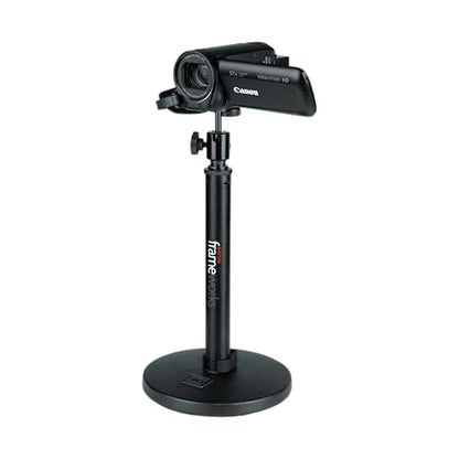 Gator Frameworks Camera Mount Mic Stand Adapter with Ball-and-Socket Head Fits Standard 1/4-20 Camera Threads (GFW-MIC-CAMERA-MT)