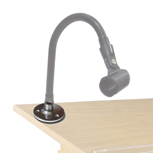 Microphone Table Desk Mount, Gooseneck Base Chrome