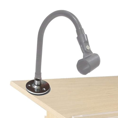 Microphone Table Desk Mount, Gooseneck Base Chrome