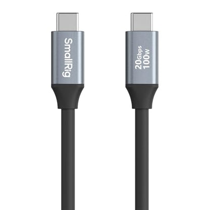 SMALLRIG USB C to C Data Cable - 1.97ft/60cm, 20Gbps Speed, PD 100W Fast Charging, for iPhone, MacBook, Cameras & More - size: 1.97FT, style: Straight to Straight