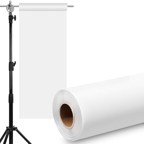 Nezyo Light Diffuser Sheet Diffusion Film Sheet Lighting Gel Diffuser Roll White Diffusion Paper for LED Flash Strobe Light Photography Video (15.75 x 590.6 Inch/ 0.4 x 15 M) - size: 15.75 x 590.6 Inch/ 0.4 x 15 M