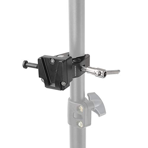 CAMVATE Crab Clamp+V-Lock Mount Quick Release Adapter for DSLR Camera Battery