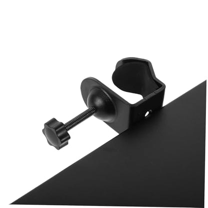 Kisangel Mic Stand Clamp-on Tray: Adjustable Rack for Sound Cards Sheet Music Accessories - Portable Holder for Musicians Live Streaming Concerts