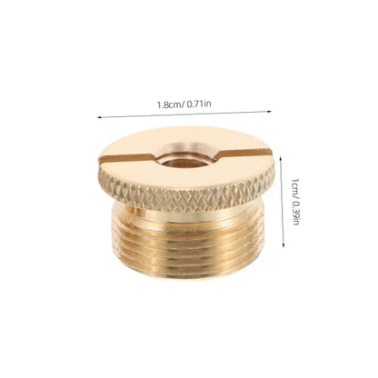 Garneck 2Pcs Microphone Screw Adapter Kit Female to Copper Threaded Adapter for Mic Stand Mount for Recording and Live Streaming