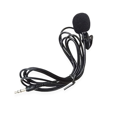 3.5mm Lavalier Microphone Hand-Free Collar Clip Mic for Video Meeting