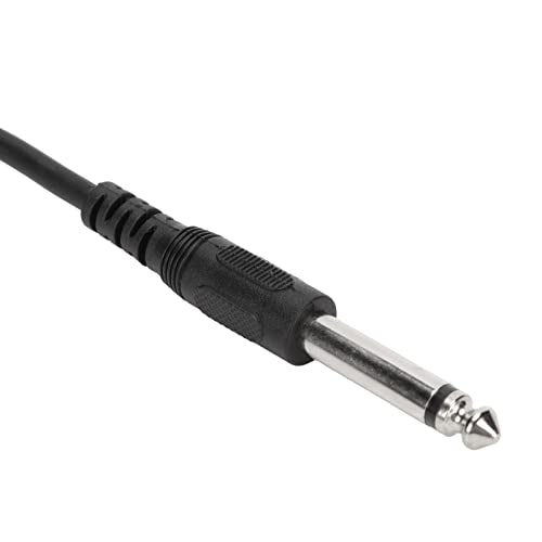 VBESTLIFE Lavalier Lapel Microphone, Omnidirectional Condenser Mic, 6.35MM Jack, Mini Metal Clip, for Playing Guitars, Saxophones, Trumpets, Violins, 16.4ft