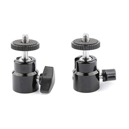 CAMVATE 1/4-20 Mini Ball Head for DSLR Cameras Tripods Monopods Light Stand | 2 PCS