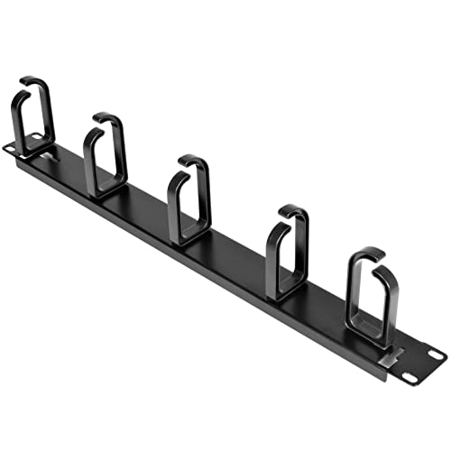 StarTech 1U 19in Rack Cable Management Panel, D-Ring, Metal (CABLMANAGER2) - style: 1U Multi-Direction Rotating