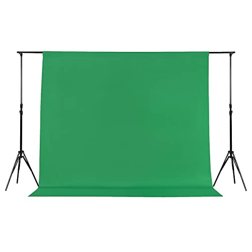 Joccun 7X10FT Green Backdrop Background for Photography,Polyester Backdrop Curtain Background Screen for Photography,Photoshoot,Video Recording,Studio(7X10ft,Green) - color: Green, size: 7FTx10FT