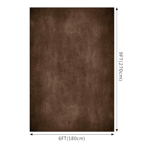 Photo Backdrop Brown Abstract Professional Backgrounds Portrait Photography Props Booth Backgrounds Photography Studio (6 x 9ft) Shooting Canvas Summer Theme Event - color: Brown, size: 6x9ft