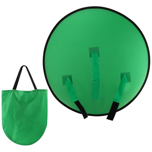1 PC Green Screen Background, Nylon Background Screen Portable Foldable Backdrop for Live Streaming, Chair Photo Studio Solid (Green, 75cm，only Screen,NO Stand) - color: 1 PC screen-Green, size: 75cm