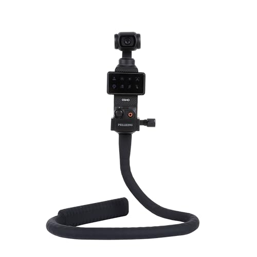 Pellking Flexible Twist Arm Mount Fence Stand for DJI OSMO Pocket 4 3/GoPro/Insta360/Smartphones | Mount for Fence,Tripod, Selfie Stick & Handlebar Accessories