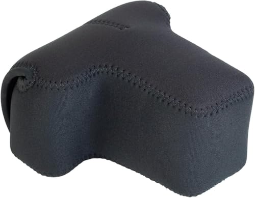 OP/TECH USA Soft Pouch – Compact digital camera case, lightweight accessories pouch, sleek neoprene sleeve for DSLR, perfect for backpacks & travel – durable protection in style | D-SLR| Black - color: Black, style: D-slr