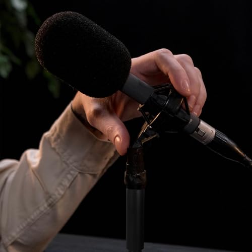 Microphone Extension Rods and Stand Extenders Kit with 5/8 to 3/8 Adapter for Live Streaming and Podcasting Desk Mic Setup