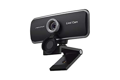Creative Live! Cam Sync 1080p Full HD Wide-Angle USB Webcam with Dual Built-in Mic, Privacy Lens Cap, Universal Tripod Mount, High-res Video Calling, Recording, and Streaming Camera for PC or Mac - style: 1080p Full HD Wide-Angle