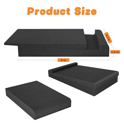 2 Pack Studio Monitor Isolation Pads for Speakers 3-5 Inches Sound Insulation Studio Foam Prevents Vibrations Acoustic Speaker Isolation Pad High Density Fits Most Stands - size: Small