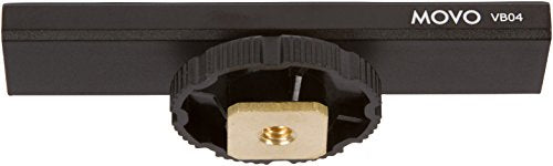 Movo VB04 Cold Shoe Extension - Accessory Shoe Rail Camera Bracket for Lights, Monitors, Microphones and More