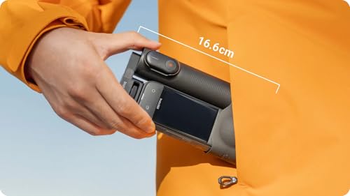 Insta360 Foldable 2-in-1 Selfie Stick Remote Kit (1/4" Mount) for insta360 X5/X4 Air/X4/X3, Invisible Pole and Built-in Tripod, Mini Remote for Remote Camera Control, 1/4" Mount - style: with mini remote