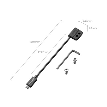 SMALLRIG USB-C Male to Female Data Cable (7.9 inch), 240W Fast Charging / 20Gbps Data Transfer, for Camera Cages & L-Shaped Plates, USB 3.2 Gen 2x2-5078 - style: Male to Female（Straight）