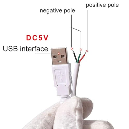 1 Pcs White DC5V USB LED Dimmer Extension Cable with On/Off Switch Adapter LED Dimming Controller for LED Light Bulb Lamps USB-Port Power Cable for Led Light Bulb Lamps