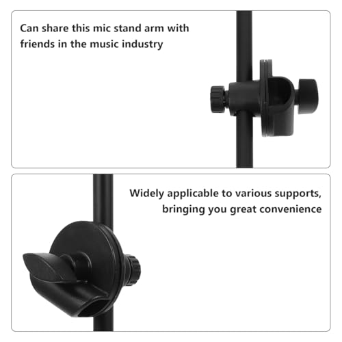 Adjustable 16.53" Metal Mic Boom Arm Clamp – 360° Rotatable Desk Mount for Studio Recording, Podcast & Streaming