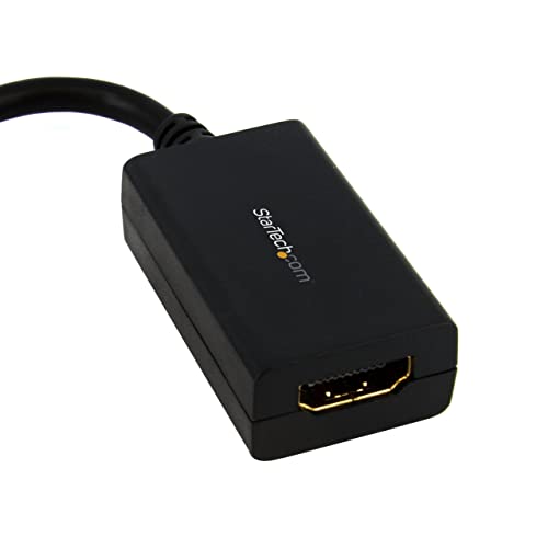 StarTech.com Mini DisplayPort To HDMI Adapter - 1080p - Mini DP To HDMI Monitor/Display/TV - Passive mDP 1.2 to HDMI Adapter Dongle Video Converter - Upgraded Version Is MDP2HDEC (MDP2HDMI),Black - color: Black, style: 1080p